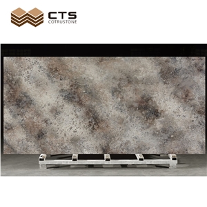 Dark Quartz Material Endure Dirty Slab Quartz