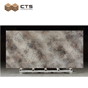 Good Look New Arrival Brown Veins Artificial Quartz Worktop