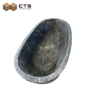 Bathtub Fancy Style Custom Size Natural Stone Hand Carved