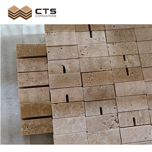 Beige Travertine Name Card Holder Custom Size Wholesale