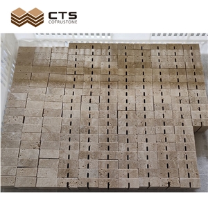 Beige Travertine Name Card Holder Custom Size Wholesale