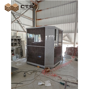 Granite Cemetery Crypts Big Cremation Niches Carving Gazebo Model