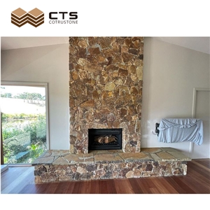 Hot In Australia Dark Brown Slate For Wall Cladding Flagstone
