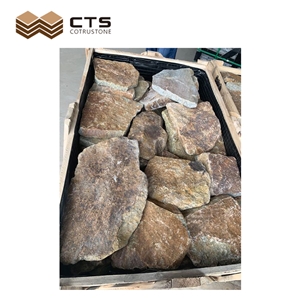 Hot In Australia Dark Brown Slate For Wall Cladding Flagstone