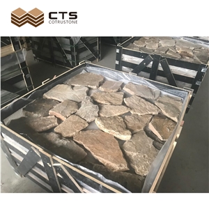 Hot In Australia Dark Brown Slate For Wall Cladding Flagstone