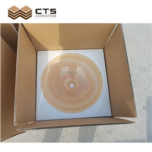 Light Through Onyx Sink Custom Design Basin Wholesale Price