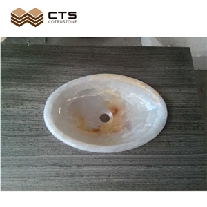 Light Through Onyx Sink Custom Design Basin Wholesale Price