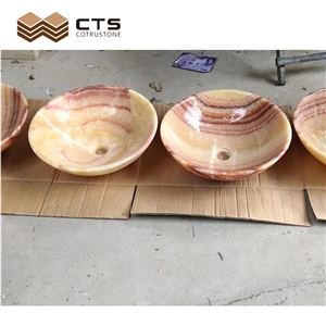 Light Through Onyx Sink Custom Design Basin Wholesale Price