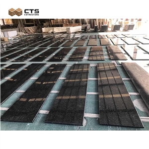 Pure Black Bullnose Edge Countertop Wholesale Machine Cut