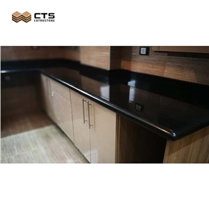 Pure Black Bullnose Edge Countertop Wholesale Machine Cut