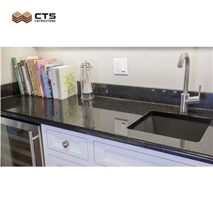 Pure Black Bullnose Edge Countertop Wholesale Machine Cut