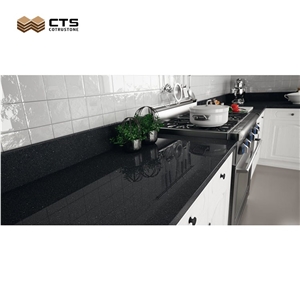 Pure Black Bullnose Edge Countertop Wholesale Machine Cut