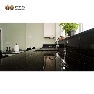 Pure Black Bullnose Edge Countertop Wholesale Machine Cut