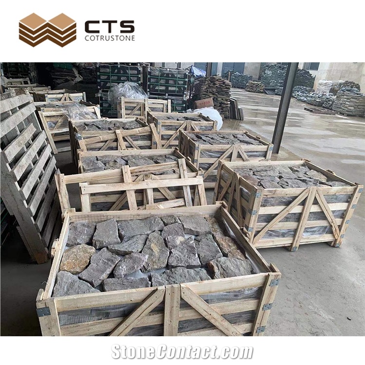 Thin Grey Culture Stone Slate Per Square Meter Cheap Price