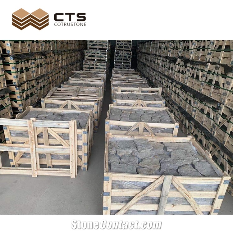 Thin Grey Culture Stone Slate Per Square Meter Cheap Price