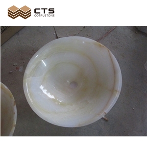 White Onyx Sink In Stock Customize Style Good Looking Luxury