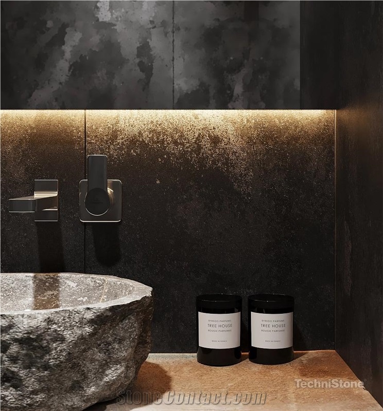 Metropole Nero Quartz Slabs, Bathroom Wall Tiles