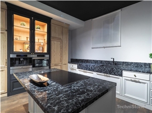 Pearl Rocca Quartz Kitchen Countertops