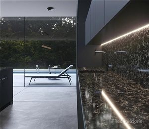 Pearl Rocca Quartz Kitchen Countertops