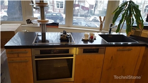 Taurus Black Quartz Kitchen Countertops
