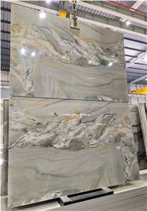 Macaubas Fantasy Gold Quartzite Slab