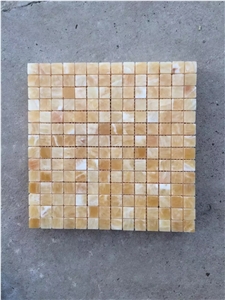 Square Honey Onyx Mosaic Tile