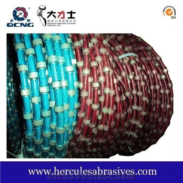 Diamond Wire With Plastic For Block Cutting Profiling