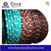 Diamond Wire With Plastic For Block Cutting Profiling