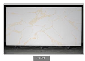 Calacatta Gold Marble Vein Quartz Slab In China Stone Market