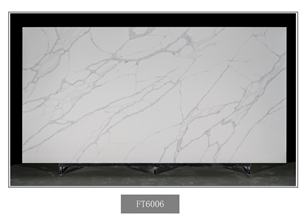 Calacatta Gold Marble Vein Quartz Slab In China Stone Market