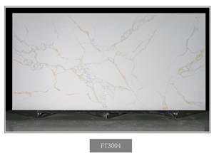 Calacatta Gold Quartz Slab In China Stone Market