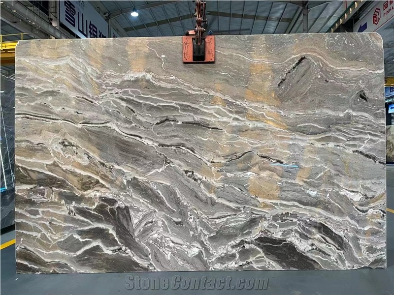 Fantasy Brown Marble Venice Glacier Sands Cadbury Slab