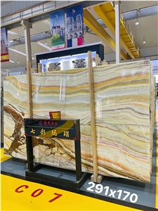 Rainbow Onyx Persian Colorful Onix Slab In China Market