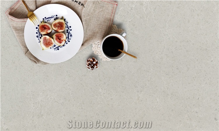 Cheap Beige Quartz Slab Pattern Price