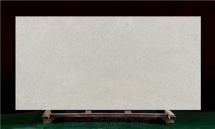 Cheap Beige Quartz Slab Pattern Price