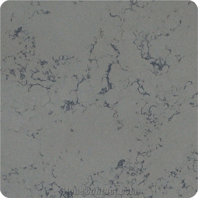 Grey Marble Quartz Polished Surface Slab