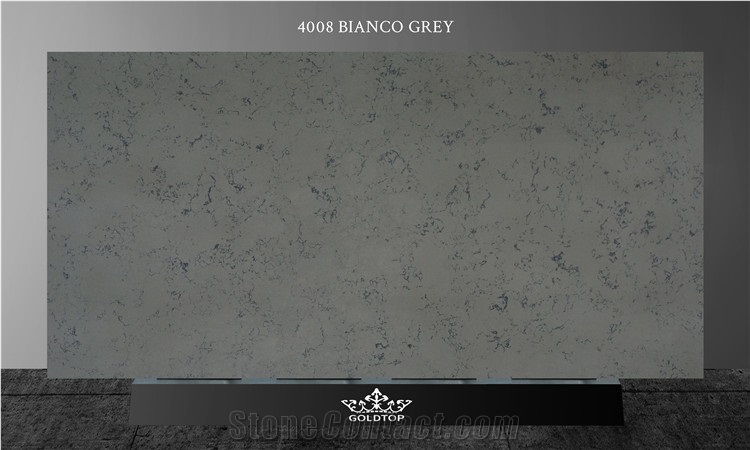 Grey Marble Quartz Polished Surface Slab