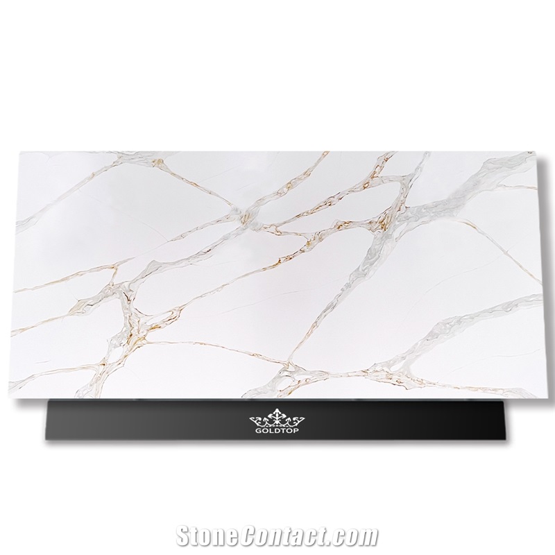 New Arrival Calacatta Gold Quartz Slabs