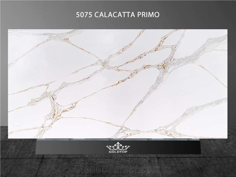 New Arrival Calacatta Gold Quartz Slabs