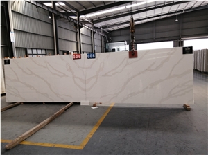 White Calacatta Engineer Quartz Artificial Stone