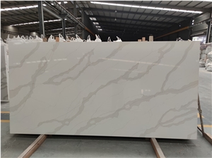 White Calacatta Engineer Quartz Artificial Stone