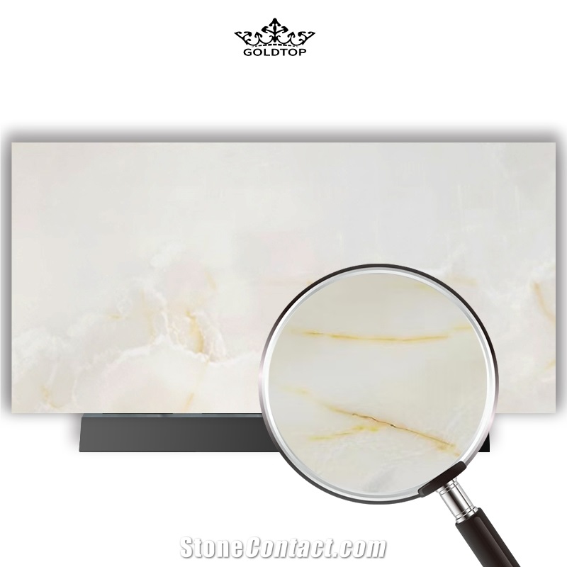 Golden Cloud Marble White Marble Slabs