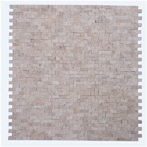 Classic Travertine Splitface Mosaic