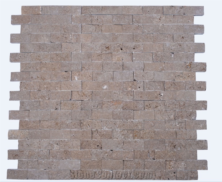 Noche Travertine Splitface Mosaic