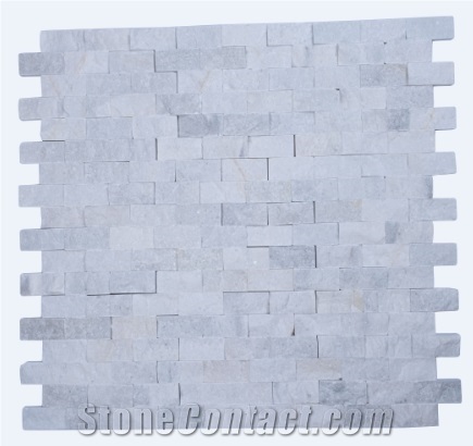 White Marble Splitface Mosaic