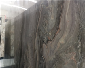 China Wholesaler Natural Silk Road Quartzite Fusion Slabs