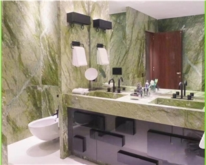 Dandong Green Marble Natural Luxury Stone Table