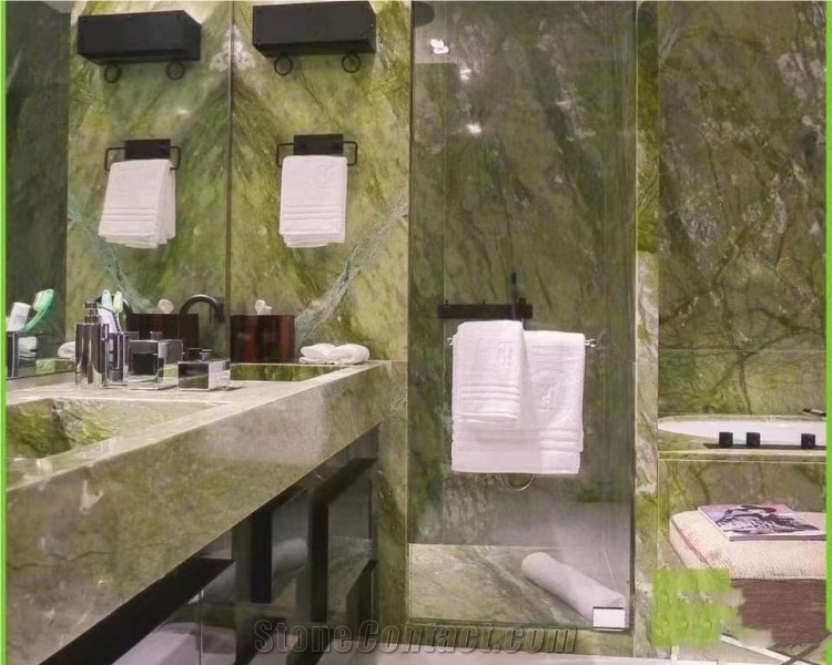 Dandong Green Marble Natural Luxury Stone Table