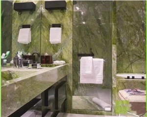 Dandong Green Marble Natural Luxury Stone Table