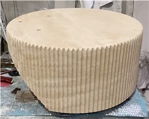 Honed Beige Natural Travertine Coffee Tea Table Furniture